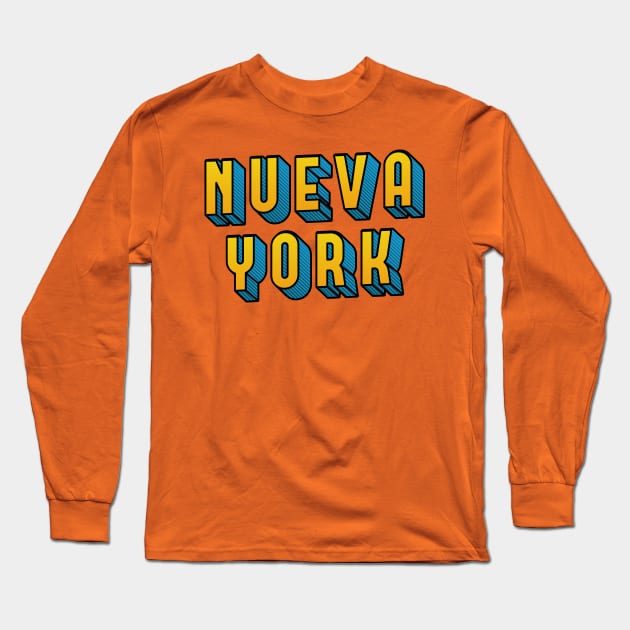 Nueva York Long Sleeve T-Shirt by oskibunde